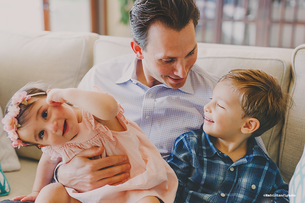 in home lifestyle photography session orange county | fun, playful and relaxed family and kids photographer OC